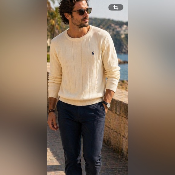 Polo Ralph Lauren Other - Polo Ralph Lauren knit men sweater yellow Sz xxl